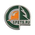 Значок в форме логотипа компании SPETS.RU