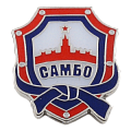 Значок в форме логотипа клуба САМБО
