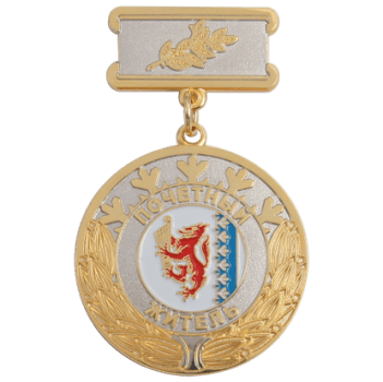 Медаль на колодке Почётный житель