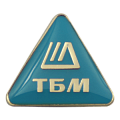 Значок в форме логотипа компании ТБМ