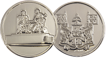 Двусторонняя сувенирная медаль Смоленск