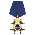 Медаль на пятиугольной колодке Ветеран военного комиссариата