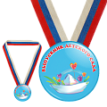 Медаль закатная с лентой Выпускник детского сада (Артикул MZ 002)