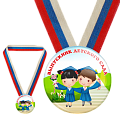 Медаль закатная с лентой Выпускник детского сада (Артикул MZ 014)