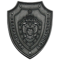 Нагрудный знак жетон в форме щита АКЦ Федеральная безопасность